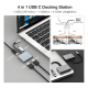 thumbnail image 2 of Adaptador hub tipo C 4 en 1 splitter HDMI dual 4K USB #1, 2 of 3