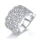 thumbnail image 2 of Anillo de Banda de Moissanita Color D Claridad VVS1 Grueso Alianzas de Boda para Mujer Anillo de Eternidad de Moissanita Ancha Calada de Plata Esterlina 925 para Mujer Talla 5-9, 2 of 7