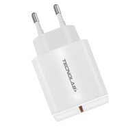Tecnolab - Cargador Rápido Qc 3.0 + Cable Type C 1M Blanco - Sc