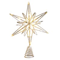 Magideal - Adorno De De Navidad Con Pentagrama Iluminado En La Parte Superior Del De Navidad Para Vacaciones, Decoración De Adornos Navideños Para Champán