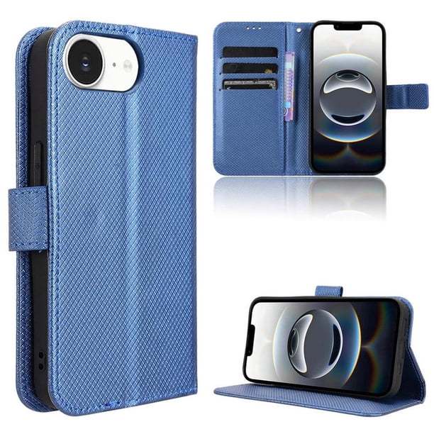 Funda Billetera para Samsung galaxy Z Fold7 con Ranuras y Soporte Azul