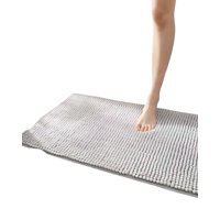 Genérico - Alfombra De Baño Gris 40X60 Cm