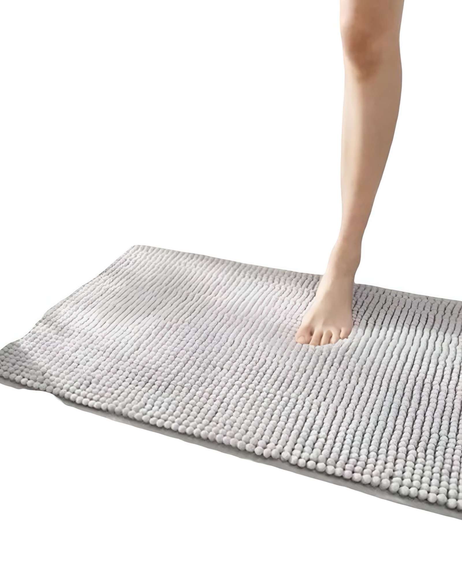 Genérico - Alfombra De Baño Gris 40X60 Cm