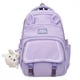 thumbnail image 1 of 1pc Girls Primary School Junior High School Students Schoolabg, Fashion Double Shoulder Bag, Large-capacity Multi-pocket Simple Solid Color Trendy Backpack, Cute Rabbit Ears Shape Backpack With Cute R, 1 of 5