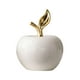 thumbnail image 3 of Figura De Manzanas De Cerámica, Estatua De Manzanas De Mesa Para Oficina, Sala De Estar, Entrada Grande, Color Blanco, 3 of 5