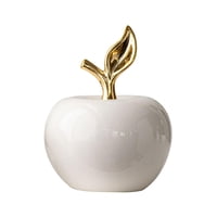 Magideal - Estatua De Manzana De Cerámica, Figurita De Manzana, Colección De Regalos, Escultura De Fruta De Mesa, Adorno Para Comedor, Hogar, Estantería, Decorac Grande