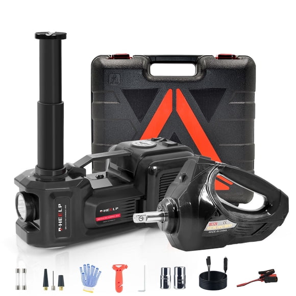 Kit de Gato Hidráulico Eléctrico E-HEELP 5 Toneladas 12V con Llave de Impacto