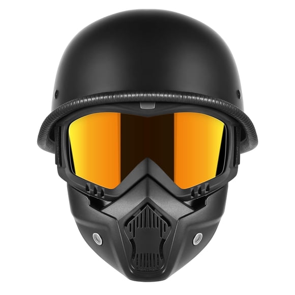 Medio casco de moto TRUSTERTHEE, estilo alemán, aprobado por el DOT