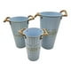 thumbnail image 1 of Set 3 Maceteros Floreros Baldes Metalicos Decorativos Garden, 1 of 9