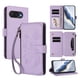 thumbnail image 1 of Funda Cartera Mariposa para [Google Pixel 10a] con Soporte y Cremallera Morado claro, 1 of 6