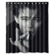 thumbnail image 1 of Cortina de ducha de Leonardo DiCaprio, juego de cortinas de baño con ganchos, tamaño 60 x 72 pulgadas, 1 of 3