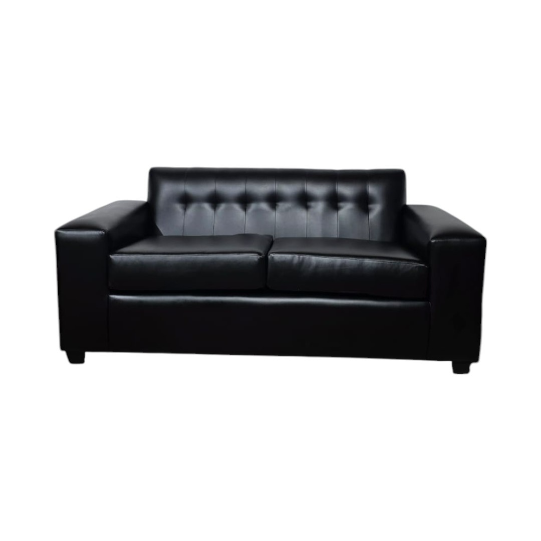 Diseños Valestrini - Sofa America Tres Cuerpos Ecocuero Negro