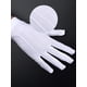 thumbnail image 5 of 2 pares de guantes de nailon blancos con cierre a presión para policía, esmoquin formal, guardia de honor, disfraz de desfile, 9,05 pulgadas, 5 of 7