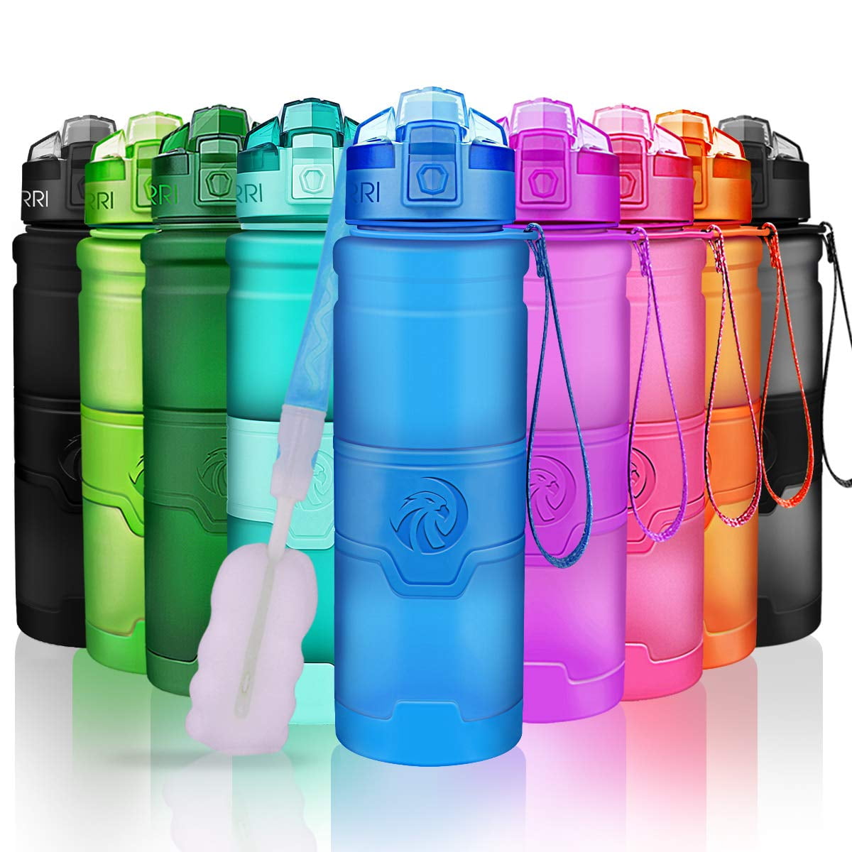 Botella De Agua Zorri Sport Kids De Plástico Tritan, 700 Ml, Sin Bpa
