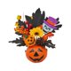 thumbnail image 3 of Calabaza Artificial De Halloween Para El Hogar, Acción De Gracias, Hojas De Arce, Flores De Bacca Con Calavera, 3 of 5