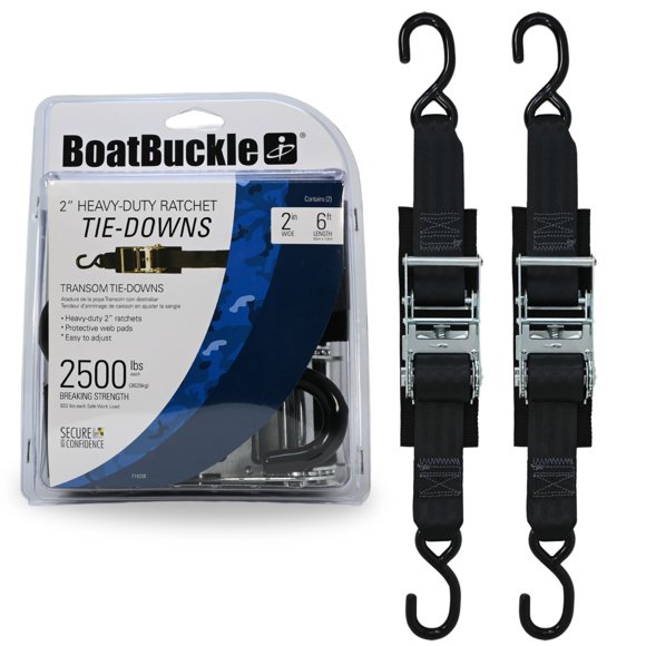 Correas de amarre para barcos Transom BoatBuckle F14208, paquete de 2