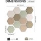 thumbnail image 2 of Panel de fieltro hexagonal Fluxynara para notas, 2 of 3