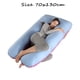 thumbnail image 5 of Almohada para embarazadas, almohada en forma de U desmontable y lavable, cojín grande, almohada de cintura, 5 of 5