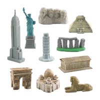 Magideal - Mini Kits De Construcción, Monumentos Históricos, Kits De Construcción, Juguete De Aprendizaje De Arquitectura, Minifiguras Educativas Para Adultos De , 10 Piezas