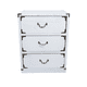 thumbnail image 1 of Velador Dormitorio Lupe 3 Cajones Blanco Rustico, 1 of 6