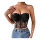 thumbnail image 1 of Crop Top Para Mujer - Peto Con Encaje Elegante, 1 of 4