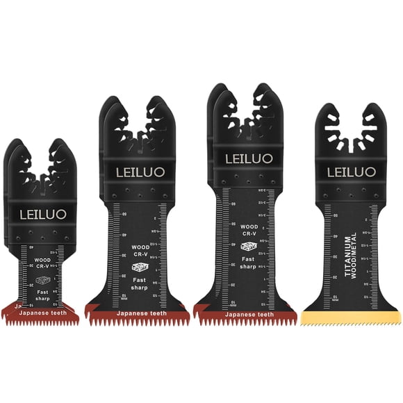 Cuchillas de sierra LEILUO 7 piezas para herramienta oscilante de madera/metal