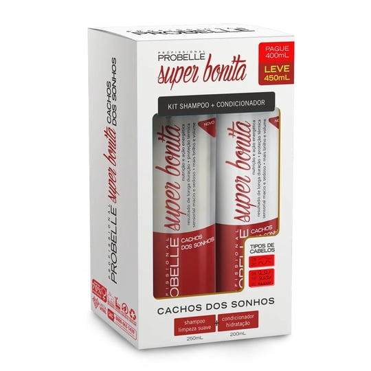 Probelle - Kit Shampoo Y Acondicionador Rizos De Ensueño