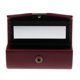 thumbnail image 3 of Estuche para lápiz labial de cuero Caja de almacenamiento Espejo Monedero Bolsillo Rojo vino, 3 of 5