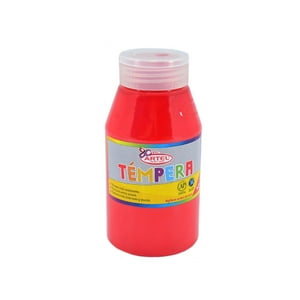 Frasco Tempera 250 Ml. Artel Rojo