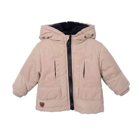 Parka Bebé Niño Forrada Resistente al Agua Caqui