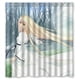 thumbnail image 1 of Cortina de ducha de Anime Pretty Girl, juego de cortina de baño con ganchos, tamaño 66 x 72 pulgadas, 1 of 3