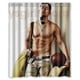 thumbnail image 1 of Cortina de ducha de diseño íntimo de Channing Tatum, juego de cortinas de baño con ganchos, tamaño 60 x 72 pulgadas, 1 of 3