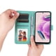 thumbnail image 2 of Funda tipo cartera FOXDOCK para Xiaomi Redmi Note 12s 4G , diseño girasol en relieve, cuero PU, cierre magnético, soporte y tarjetero, 2 of 5