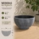 thumbnail image 4 of Macetero Plastico Semi Esfera Premium Diseño a Rayas S azul, 4 of 9