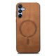 thumbnail image 3 of Magnetic Slim Case for Samsung Galaxy A15 with Camera Guard & Anti-Scratch Back Brown, 3 of 6