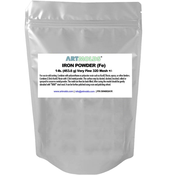 Polvo de hierro ARTMOLDS para colado en frío de esculturas 453.6 g
