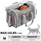 thumbnail image 3 of Transportín para mascotas LEHNI, plegable por lados blandos, para gatos grandes y perros pequeños, 3 of 7