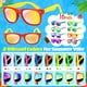 thumbnail image 3 of Gafas de sol para niños GIFTINBOX, paquete de 16, color neón, para niños de 3 a 8 años, 3 of 3