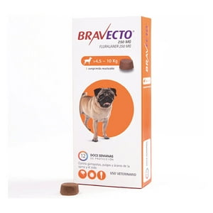 Bravecto Perro 4.5-10 Kg X 1 Comprimido