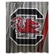 thumbnail image 1 of Cortina de ducha de los South Carolina Gamecocks, juego de cortina de baño con ganchos, tamaño 60 x 72 pulgadas, 1 of 3