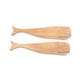 thumbnail image 1 of Utensilios para ensalada Ironwood Gourmet de madera de acacia con forma de ballena, 32 cm, 1 of 6