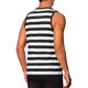 thumbnail image 3 of INSPIRE CHIC Regreso a Clases Camiseta de Tirantes a Rayas para Hombre Cuello Redondo Sin Mangas Ajuste Regular Chaleco Casual de Verano S Negro Blanco, 3 of 6