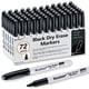 thumbnail image 1 of Rotuladores De Borrado En Seco Fine Tip Bold Black Paquete De 72, 1 of 6