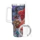 thumbnail image 3 of Calabozos y Dragones Vaso aislado de acero inoxidable con asa, diseño temático, regalo para familia, amigos y fans; incluye pajita y encaja en el portavasos estándar, 40 oz, 3 of 6
