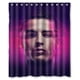 thumbnail image 1 of Cortina de ducha de baño con diseño de Cristiano Ronaldo y ganchos, tamaño 66 x 72 pulgadas, 1 of 3