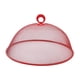 thumbnail image 4 of Cubierta de malla metálica para alimentos, cubierta de placa de pantalla de cúpula sólida, reutilizable, de 11.02 pulgadas, para refrigerios de fiesta Rojo, 4 of 5