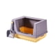 thumbnail image 1 of Caja De Arena Para Gatos, Bandeja De Arena, Lados Altos, Semicerrada, Ahorro De Espacio, Antisalpicaduras, Color Morado S, 1 of 5