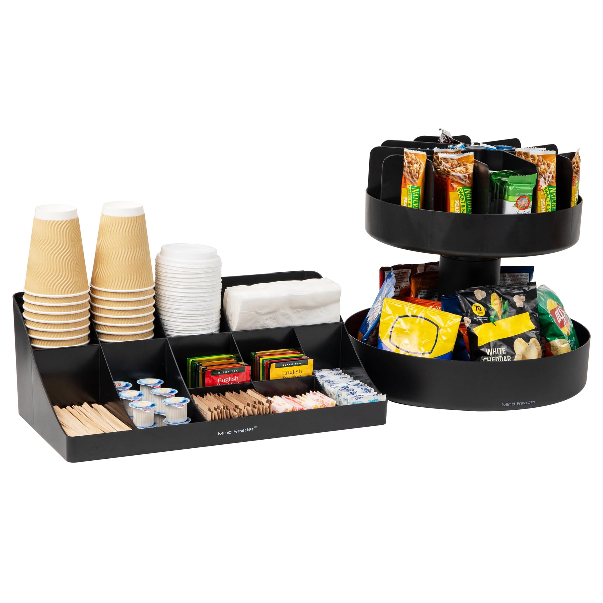 Organizador De Sobremesa Mind Reader, Estación Para Tazas Y Condimentos
