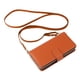 thumbnail image 1 of Funda Cartera con Cremallera y Correa para iPhone 17 Soporte y Tarjetero Marrón, 1 of 5