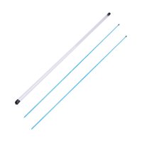 Magideal - 2 Palos De Alineación De Golf Con Tubo De Almacenamiento, Indicador De Dirección De Enseñanza De Putter, Palos De Alineación De Golf Para Práctica De 100Cm